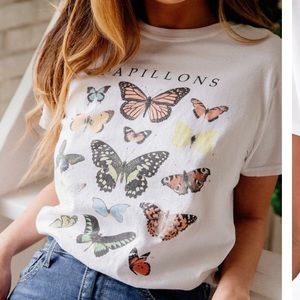 Urban Outfitters Papillon butterfly graphic tee